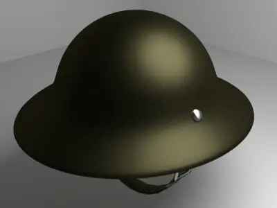 Classic Combat Helmet 3D model