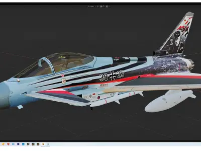 Fighter aircraft Free 3D model