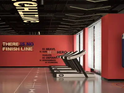 GYM DESIGN 3D model