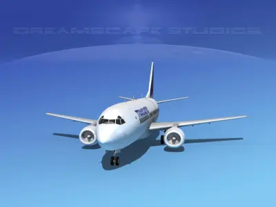 Boeing 737-300 TransAero 3D model