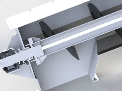 SCREW CONVEYOR 500X10073 3D model