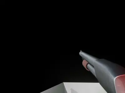 Ithaca Model 37 Pump Auto Shotgun Low-poly 3D model