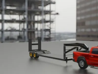 GOOSE NECK TRAILER T01-19MAY 3D print model
