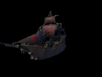 WOW Pirate Ship 3D model