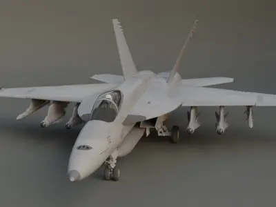Super Hornet F18 SC 3D model