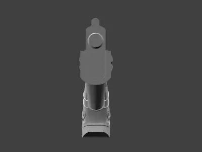 Black Cat Hades Prop Gun 3D print model