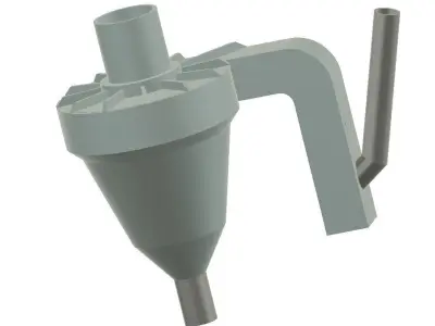 Preheater Dust Cyclone 3D model