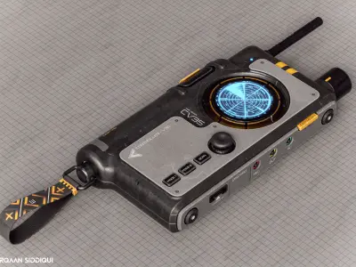 Sci-fi Controller V35 PBR Low-poly 3D model