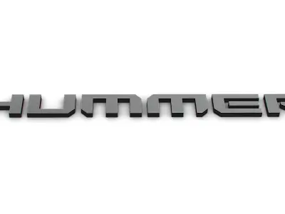 hummer logo 3D model by Sergey