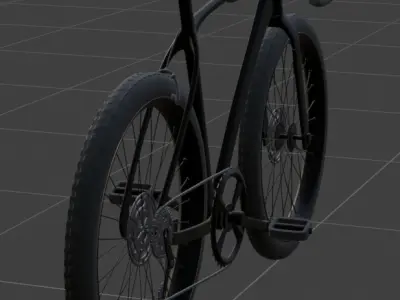 Aero Road Bike Low-poly 3D model