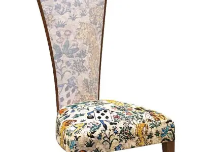 Dining Chair Low-poly 3D model