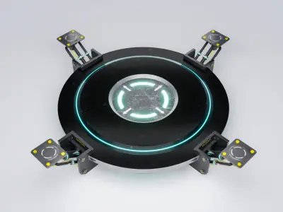 HopperPad Low-poly 3D model