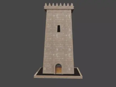 Stonewatch Keep  Medieval Guard Tower 3D Model 3D model