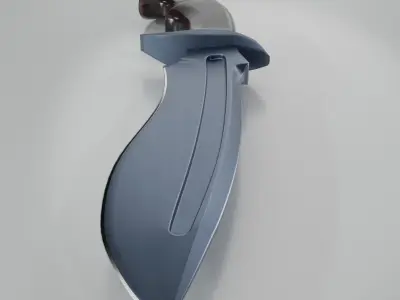 Hunting knife Low-poly 3D model shop