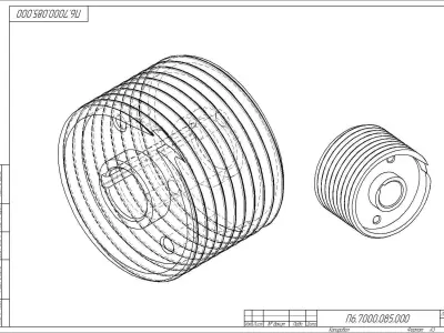 Cable drum Free 3D model
