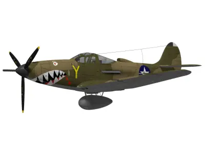 Bell P-400 Airacobra 3D model purchase