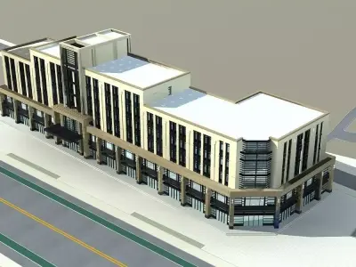 Office Building 3D model 14
