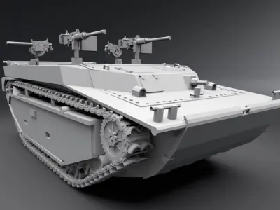 LVT 4 Water Buffalo Scale model 3D print model