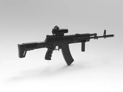 AK-12 assault rifle 3D model