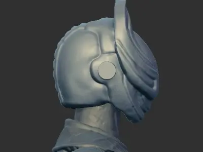 Celes Head Scan for Toys 3D print model
