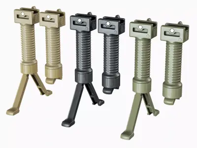 Bipod foregrip Battle Axe 20 AR 15 Low-poly 3D model