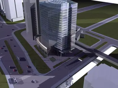 Office Building 3D model 339