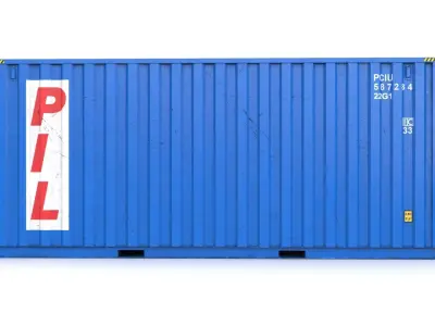 20 feet PIL standard shipping container 3D model
