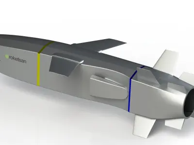 Stand-Off Missile SOM-J 3D model