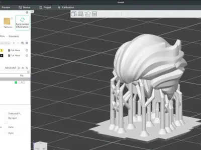 Custom3Dprint Minifigure Accessory - Minifigure Hair S2 - 065 3D print model