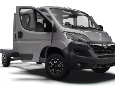 Opel Movano Chassis Truck CrCab 4035WBXL HQInterior 2023 3D model
