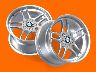 Parallel Styling 37 Wheel Mid-poly 3D model