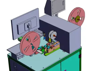 Terminal visual inspection and packaging machine 3D model