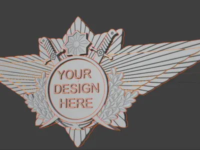 Honor Wing Badge  Printable Military Style Medal 3D print model