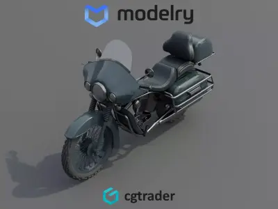Touring Motorcycle 3D model get