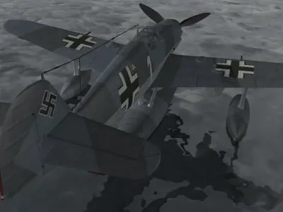 Messerschmitt Bf-109W-2 3D model