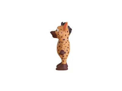 High-Quality 3D Cute Hyena for Games  Low-poly 3D model