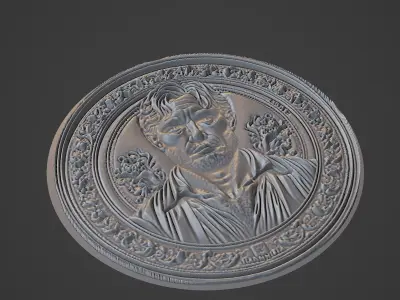 Hannibal Barca Medallion 3D print model