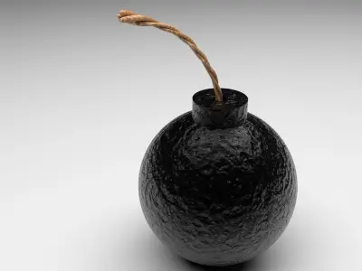 Round Bomb 3D model