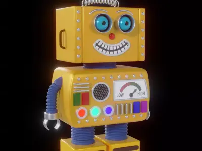 Toy Robot 3D model 2