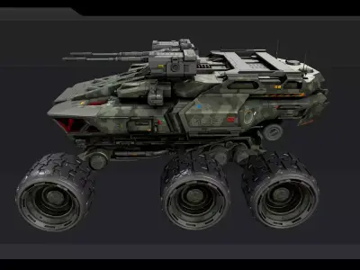 MPV 35 - Multi Purpose Vehicle Low-poly 3D model