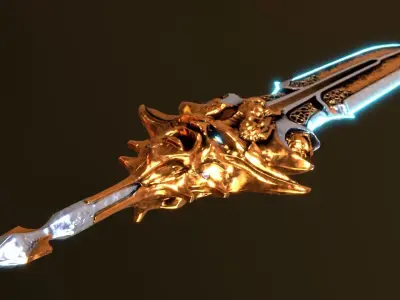 Blade Of Olympus God of war Ragnarok  Low-poly 3D model