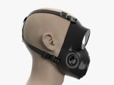 GasMask gas mask 3D model buy