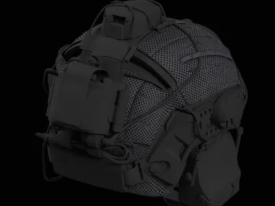 Crye Precision AirFrame Cover Cutout Low-poly 3D model
