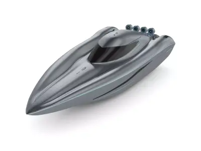 Motorboat 3D model 5