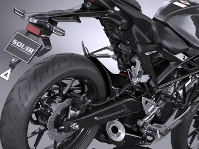 Honda CBR125R 2018 3D model