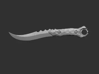Knife 3D model 5