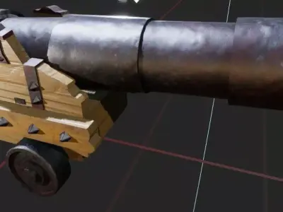 Antique Cannon 3D model