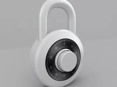 Padlock 3D model purchase