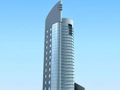 Modern Office City Building 3D model