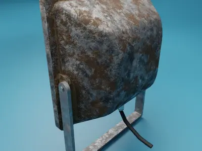 Flood Light PBR Low-poly 3D model